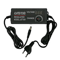 Блок питания регулируемый 3-12V, 5A (штекер 5,5х2,5мм) универсальный