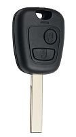 Корпус ключа CITROEN, PEUGEOT 2 кнопки HU-HCA HU83, без лого