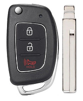 Корпус выкидного ключа HYUNDAI 2+1 кнопки HY-19 HYN17R, с лого