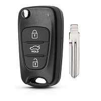 Корпус выкидного ключа KIA 3 кнопки HY-11D HYN14R, с лого